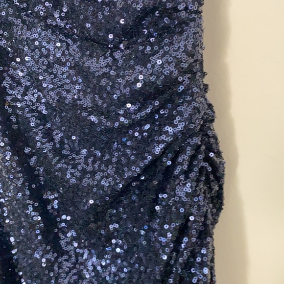 Ralph Lauren navy blue sequin evening dress size 4 - Picture 5 of 5